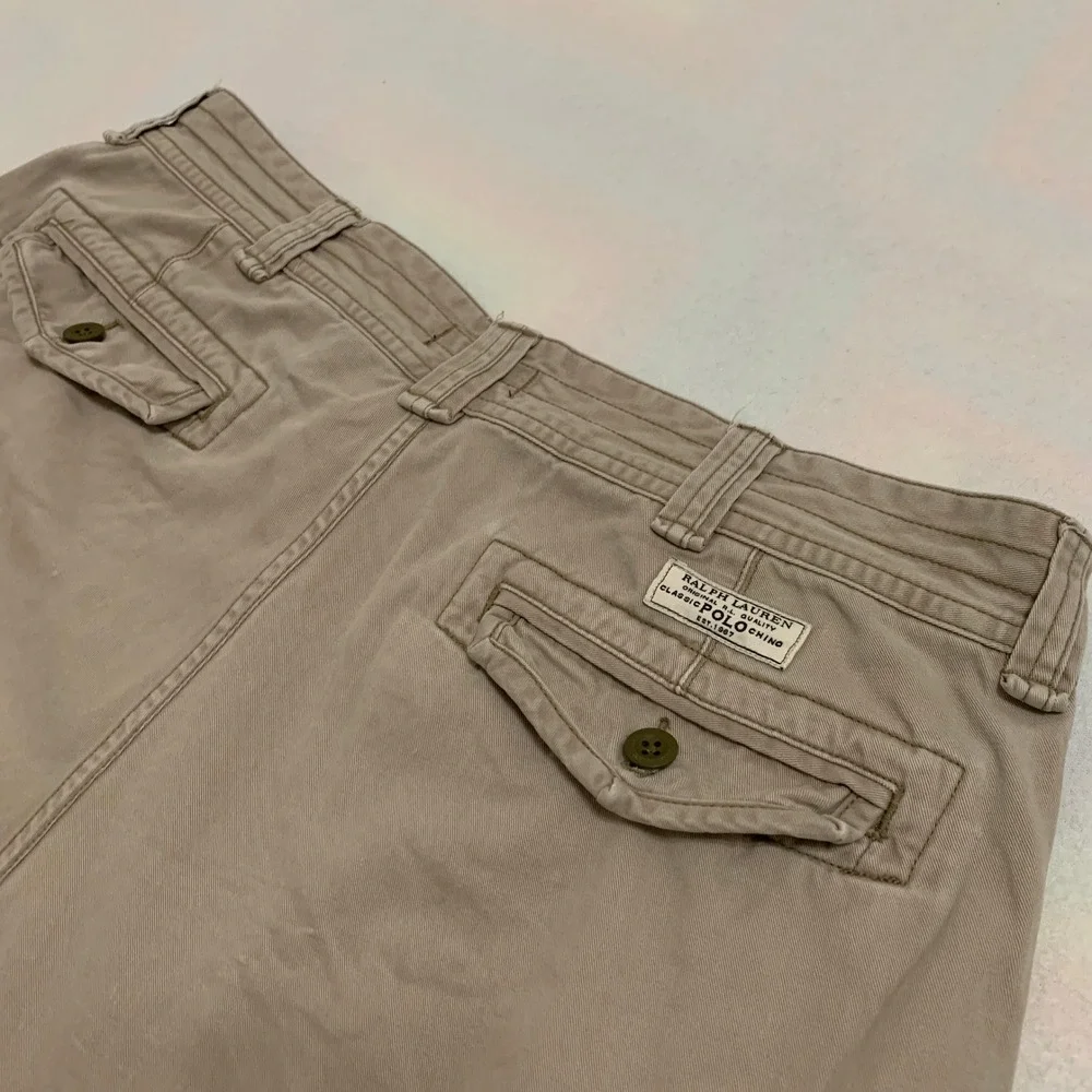 Polo Ralph Lauren Cargo Shorts Men's 38 Khaki Classic Rugged Cotton 10